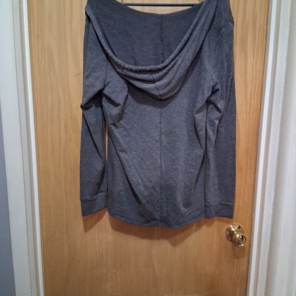 Bobeau Charcoal Gray Women's Sweatshirt Hoodie Size L - Picture 3 of 3
